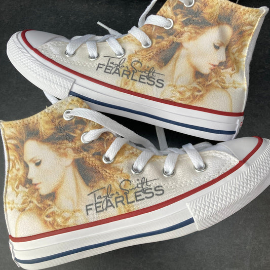 TAYLOR SWIFT FEARLESS ERA CONVERSE SHOES