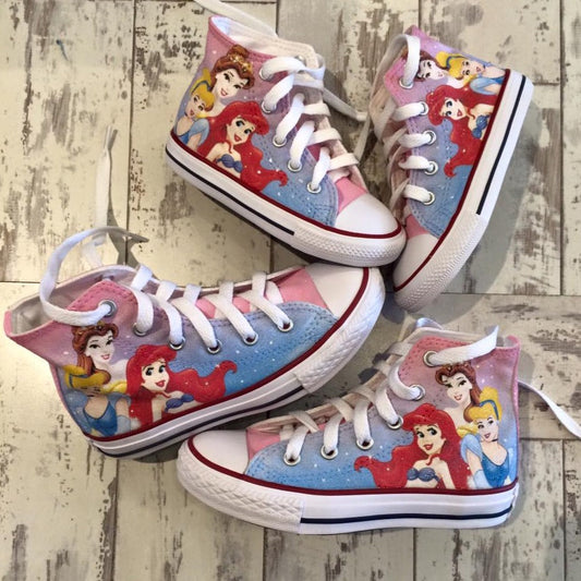 disney princess custom converse shoes
